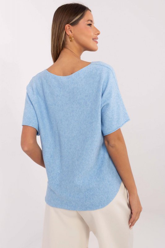 Sweter Damski Model MO-SW-0702.36 Light Blue - Italy Moda