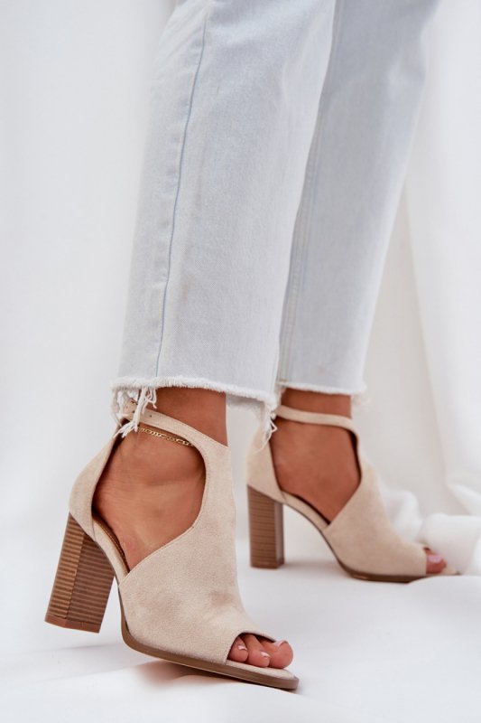 Sandały Model Lanadriena M392 Light Beige - Step in style