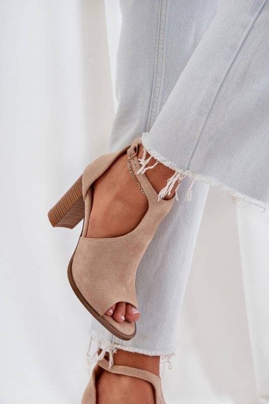 Sandały Model Lanadriena M392 Beige - Step in style
