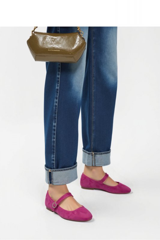 Damskie Baleriny VINTAGE CHARM ? FUSHIA - Inello