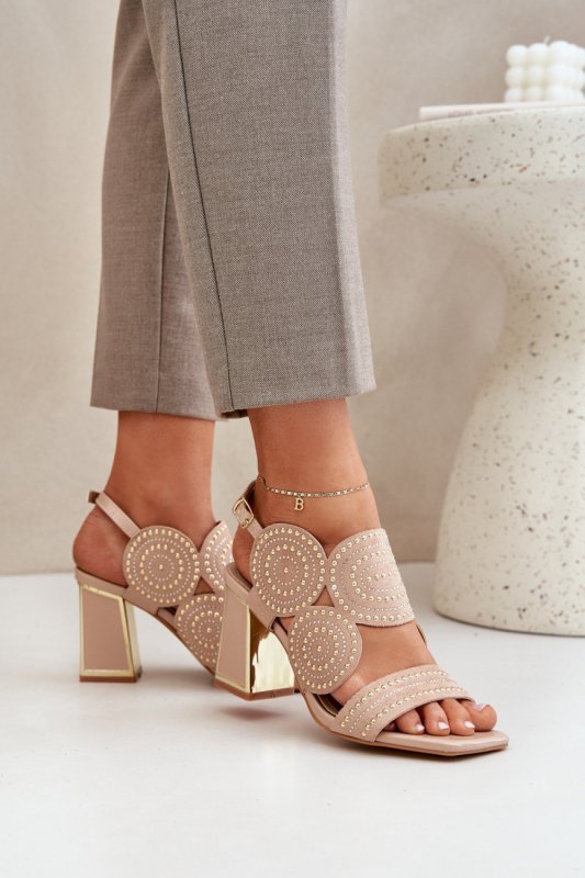 Sandały Model Delariona M502 Dark Beige - Step in style