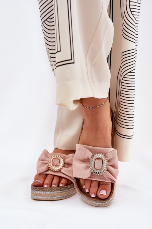 Sandał Klapki Model Lenela M535 Pink - Step in style