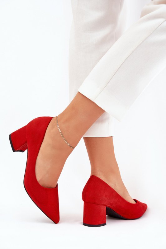Czółenka Model Merinette KJ-10 Red - Step in style