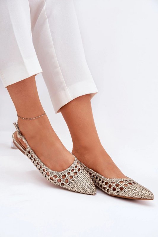 Baleriny Model Carollese FY35-3 Gold - Step in style