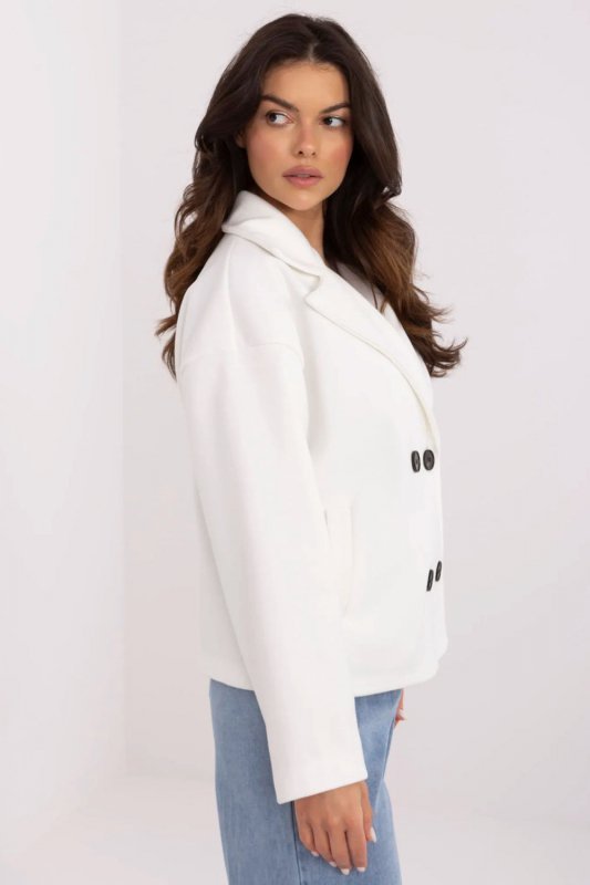 Płaszcz Damski Model MO-PL-1803.96 Ecru - Italy Moda