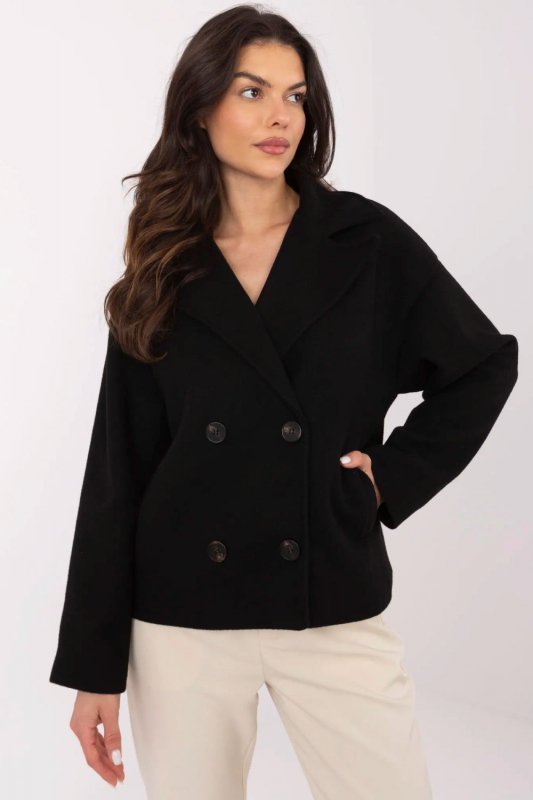 Płaszcz Damski Model MO-PL-1803.96 Black - Italy Moda