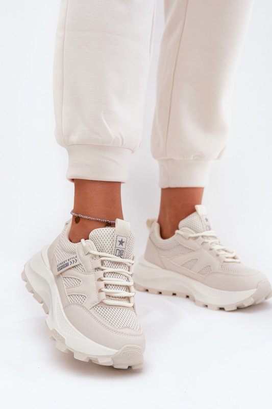 Buty Sportowe Model Prononice 25SP36-8511 Beige - Step in style
