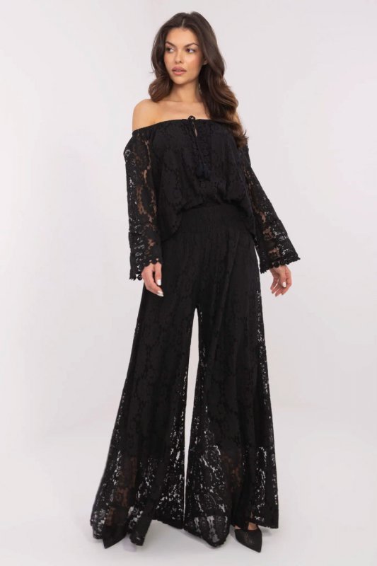 Spodnie Damskie Model MI-SP-88501.81 Black - Italy Moda