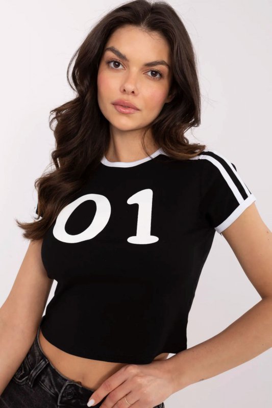 Tshirt Damski Model NM-TS-NG25218.83 Black/White - NM