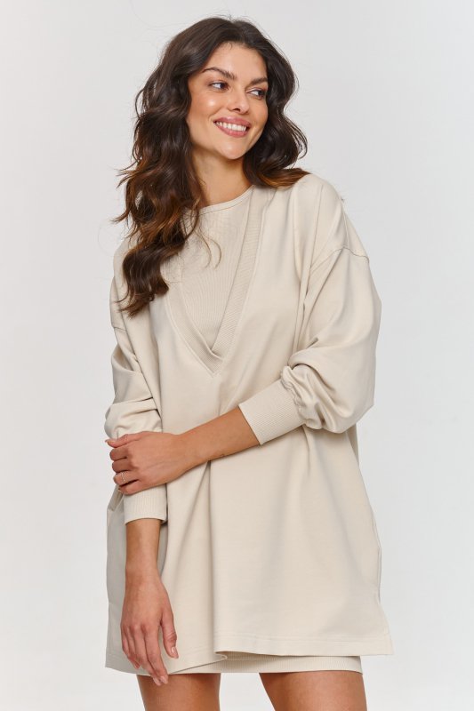 Sukienka Komplet Model M867 Light Beige - Makadamia