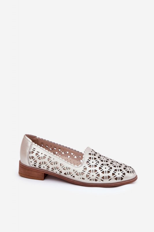 Mokasyny Model S.Barski LR51-646 Gold - Step in style