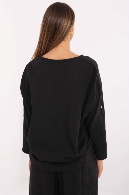 Koszula Damska Model DHJ-KS-25108.60P Black - Italy Moda