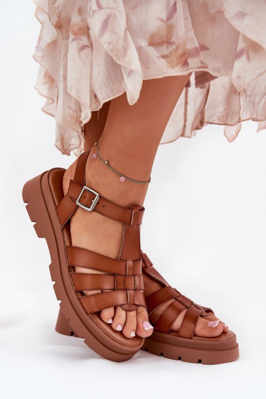 Sandały Model Nendales 5203 Camel - Step in style