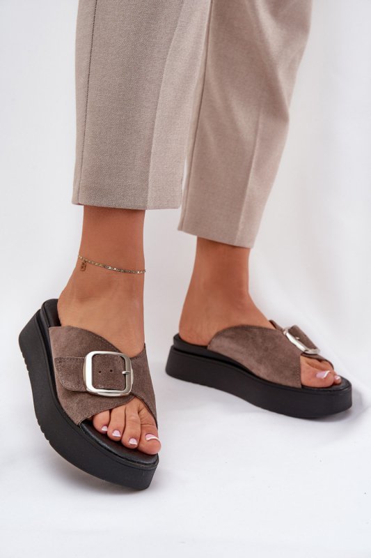 Sandał Klapki Model Zazoo 3019 Brown - Step in style