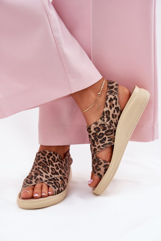 Sandały Model Zazoo 40392 Panterka Brown - Step in style