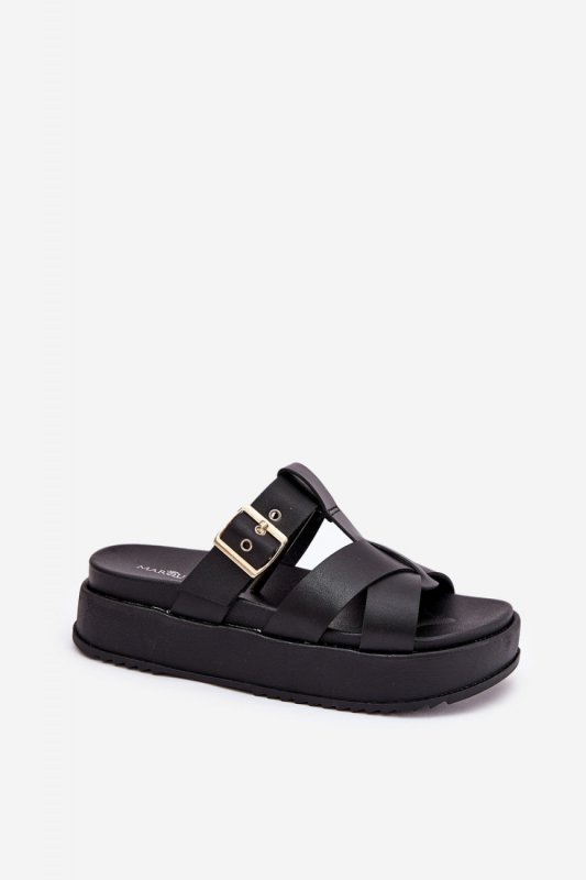 Sandał Klapki Model Elimessa 1140 Black - Step in style