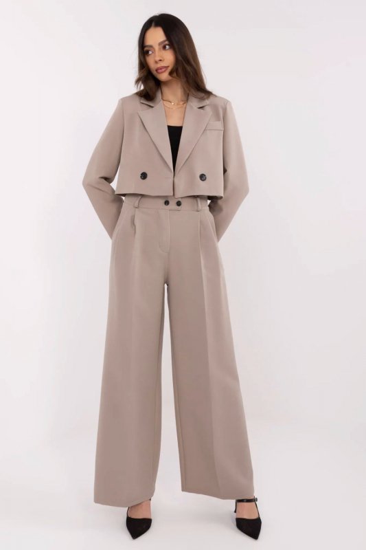 Spodnie Komplet Model DHJ-KMPL-A9019.68 Dark Beige - Italy Moda