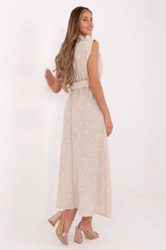 Sukienka Model DHJ-SK-20871.64 Beige - Italy Moda
