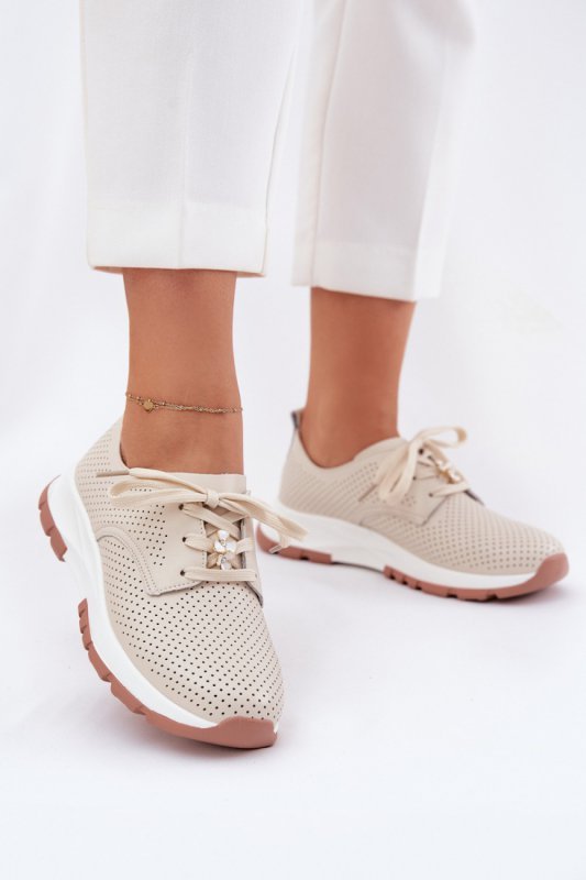 Półbuty Model Artiker 54C1811 Beige - Step in style