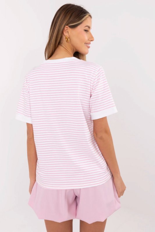 Bluzka Model MI-BZ-M6312-3.77 Fluo Pink - Italy Moda