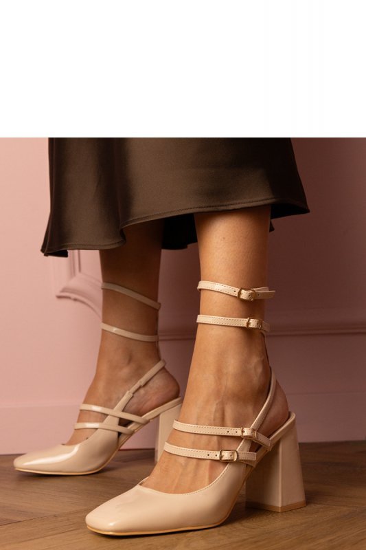 Czółenka Model Ferida H10045 Beige - PRIMO