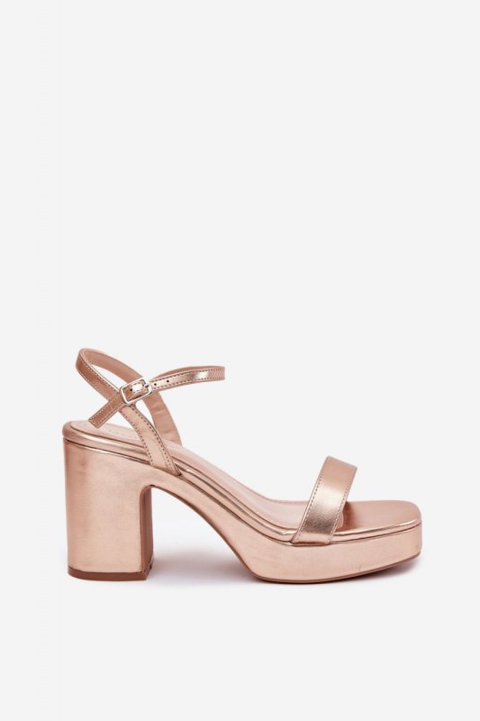Sandały Model Lillita 6896 Pink/Gold - Step in style