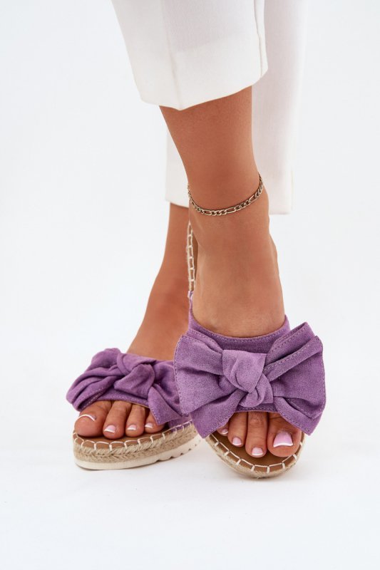 Sandał Klapki Model Alpireda C-639 Violet - Step in style
