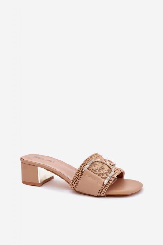 Sandał Klapki Model Julinemi J1918 Dark Beige - Step in style
