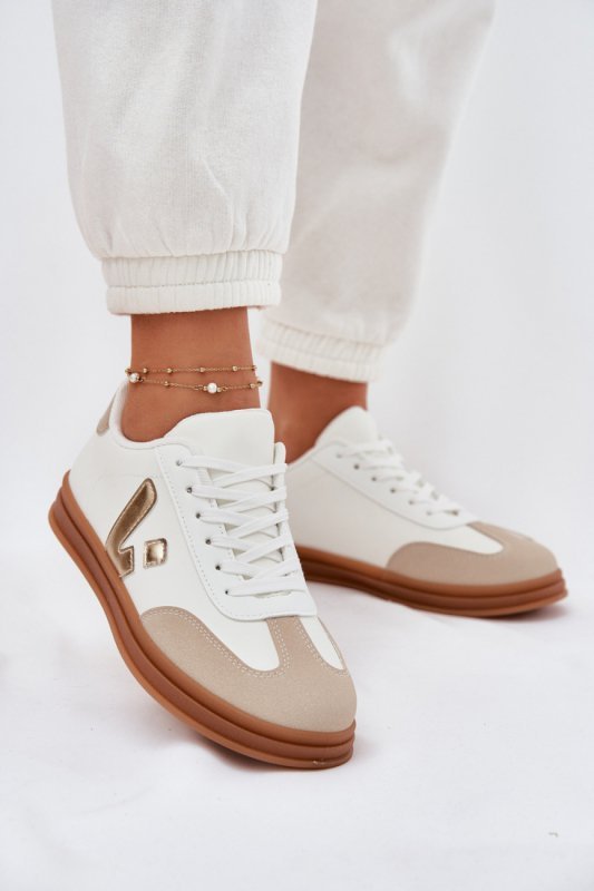 Buty Sportowe Model Micca A005 White/Gold - Step in style