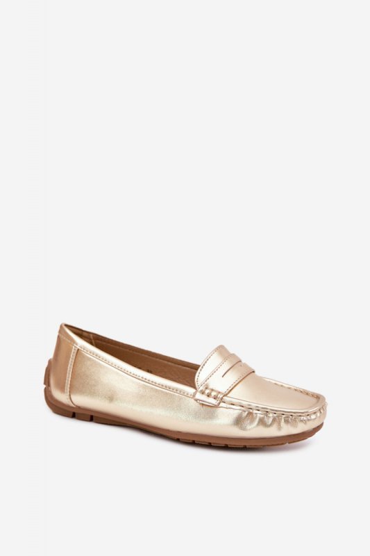 Mokasyny Model Lenvie FT245 Gold - Step in style