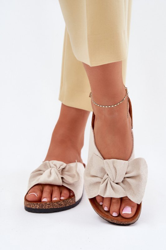Sandał Klapki Model Seressa WD293 Beige - Step in style