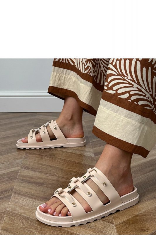 Sandał Klapki Model Elenois ST-3 Beige - PRIMO