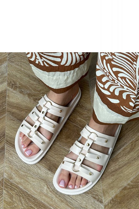 Sandał Klapki Model Elenois ST-3 Beige - PRIMO
