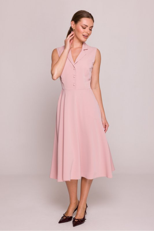 Sukienka Model S409 Powder Pink - Stylove