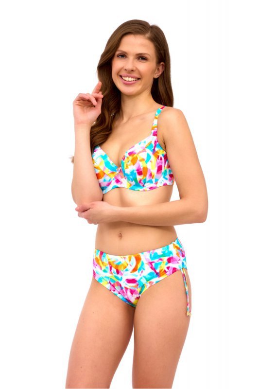 Kostium dwuczęściowy Figi 1 Kąpielowe Model Amelia Big Multicolor - Lupo Line