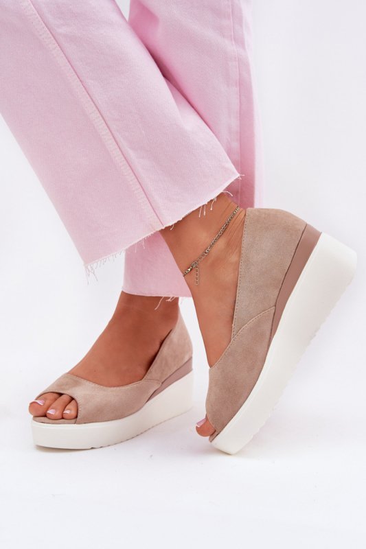 Sandały Model Velira JH528P Beige - Step in style