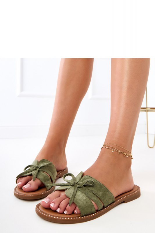 Sandał Klapki Model Favira 9136 Green - PRIMO