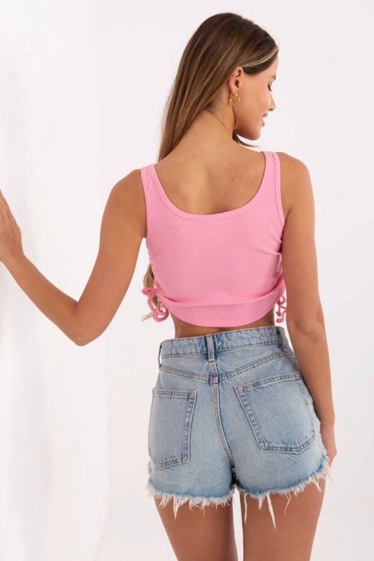 Koszulka Top Model RV-TP-6629.70 Pink - Rue Paris