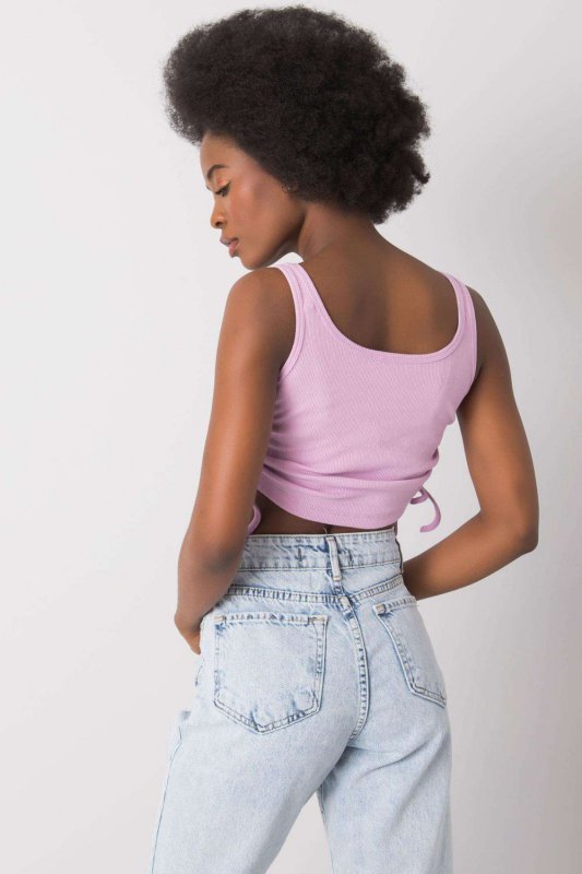 Koszulka Top Model RV-TP-6629.70 Light Violet - Rue Paris