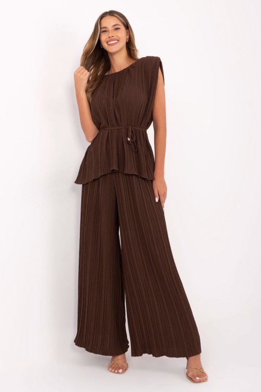 Spodnie Komplet Model MI-KMPL-A2554.69 Dark Brown - Italy Moda