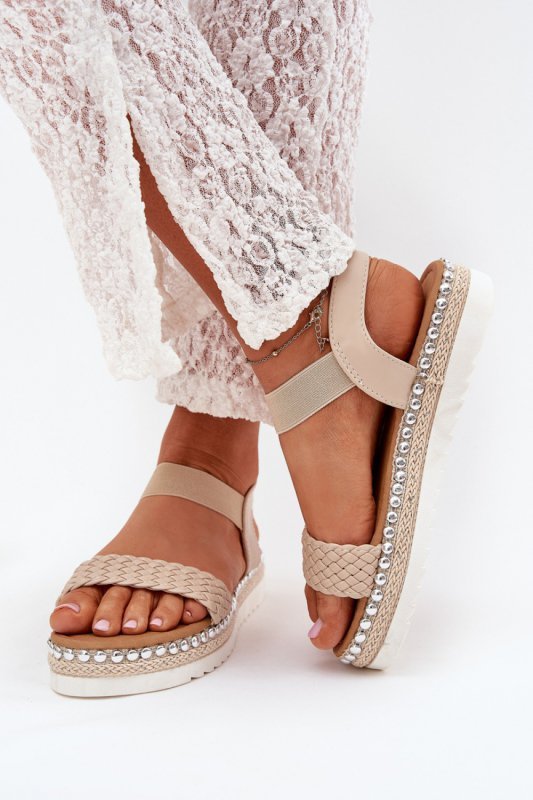 Sandały Model Velara 9695-PL Beige - Step in style