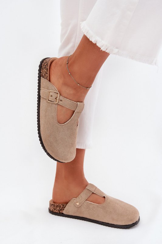 Sandał Klapki Model Lirina 98-263 Beige - Step in style