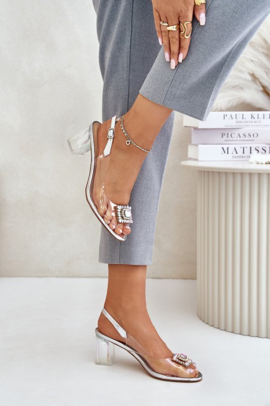 Sandały Model DA MR42-031 Silver - Step in style