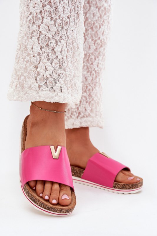 Sandał Klapki Model Vessira AM247 Fuksja - Step in style