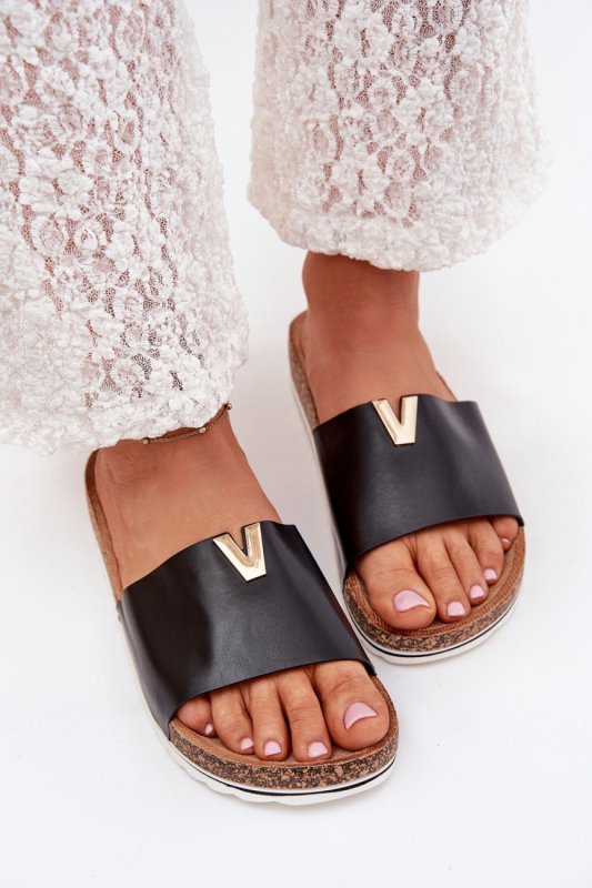 Sandał Klapki Model Vessira AM247 Black - Step in style