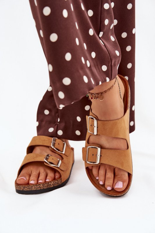 Sandał Klapki Model Livara WD295 Camel - Step in style