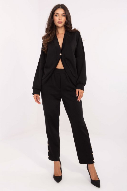 Spodnie Komplet Model IT-KMPL-9761.25 Black - Rue Paris