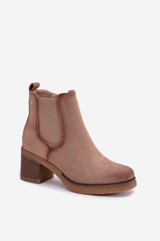 Sztyblety Model Zelia XJ-818A Beige - Step in style