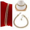 BRACELET GOLD CELEBRITY NEREZOVÁ OCEL