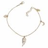 BRACELET GOLD CELEBRITY NEREZOVÁ OCEL